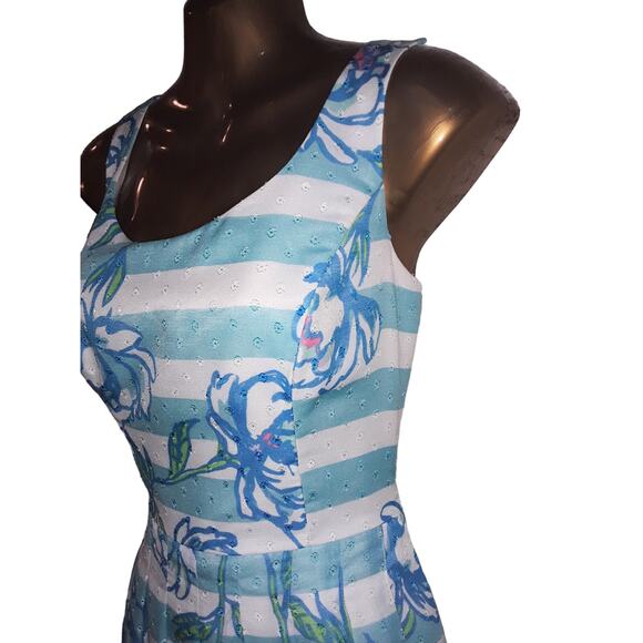 Lilly Pulitzer Sz 2 ROSWELL POSEY Dress Pinafore Style Sundress - Picture 4 of 10
